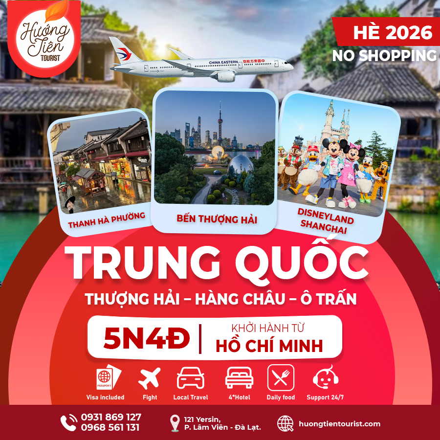 TOUR TRUNG QUỐC-MÙA HÈ 2026 | China Eastern Airlines | TP.HCM