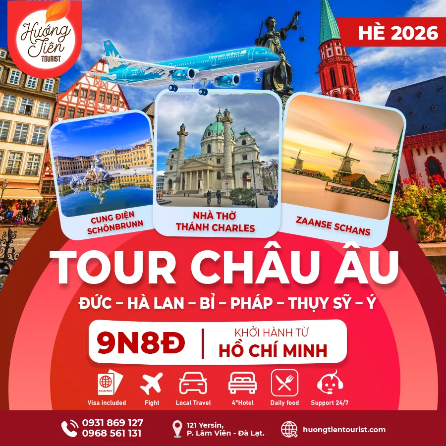 TOUR CHÂU ÂU-MÙA HÈ 2026 | Turkmenistan Airline | TP.HCM