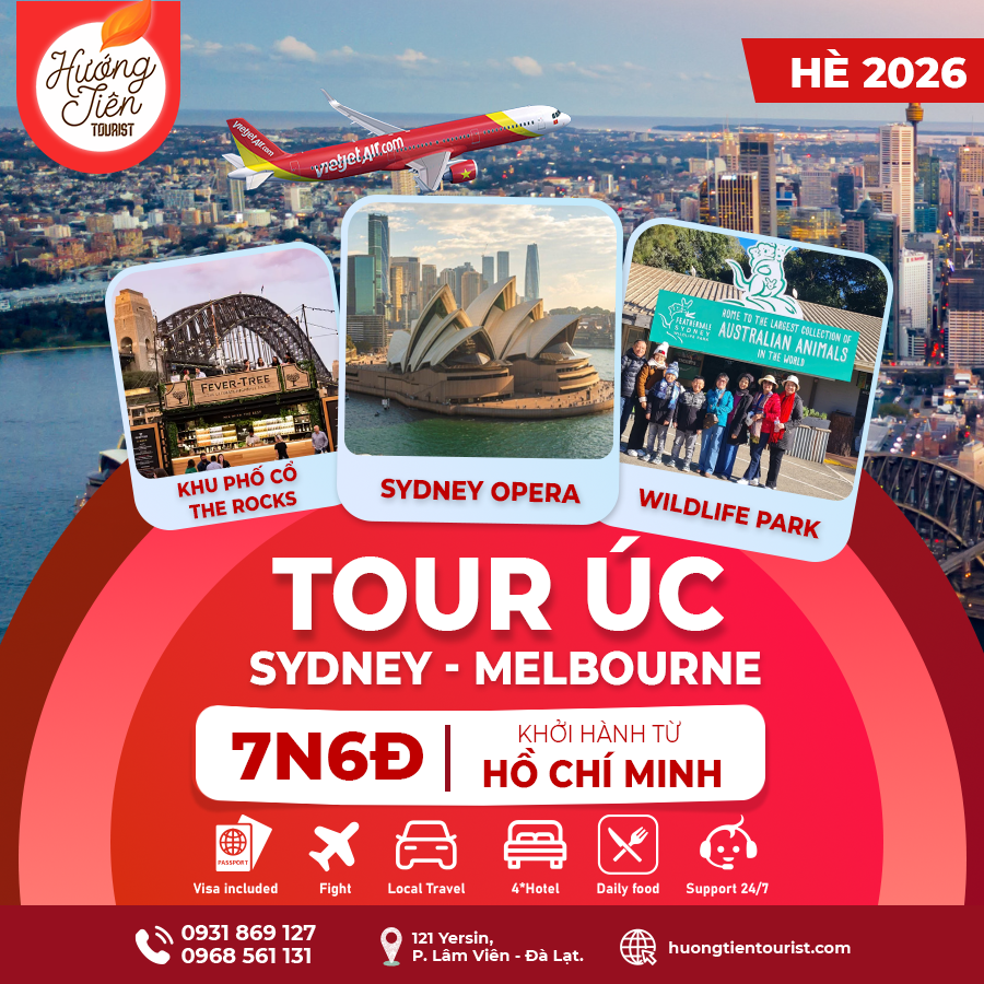 TOUR ÚC MÙA HÈ 2026 - Vietjet Air | TP. HCM
