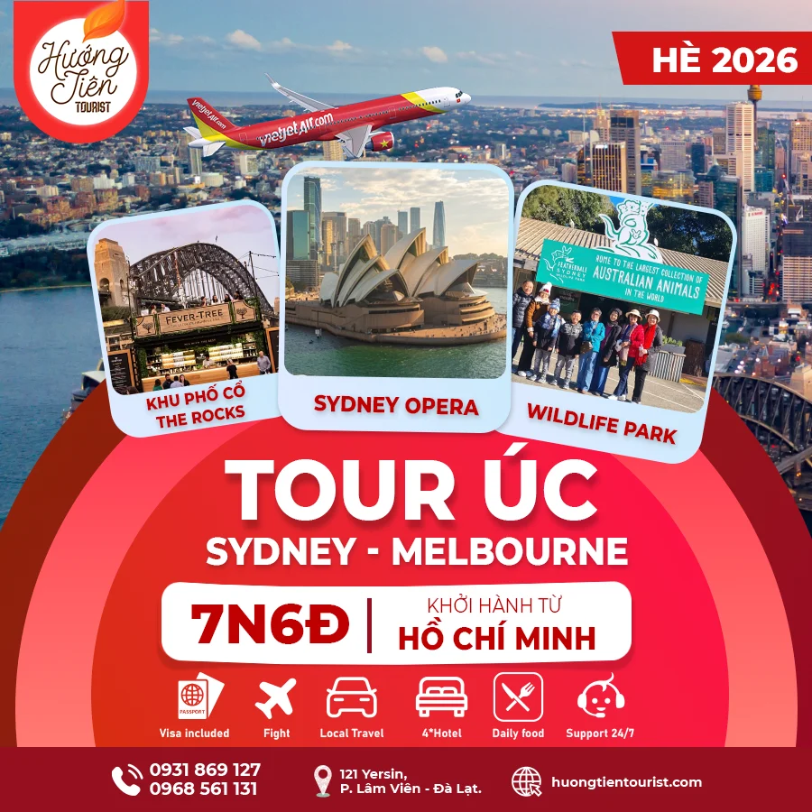 TOUR ÚC MÙA HÈ 2026
