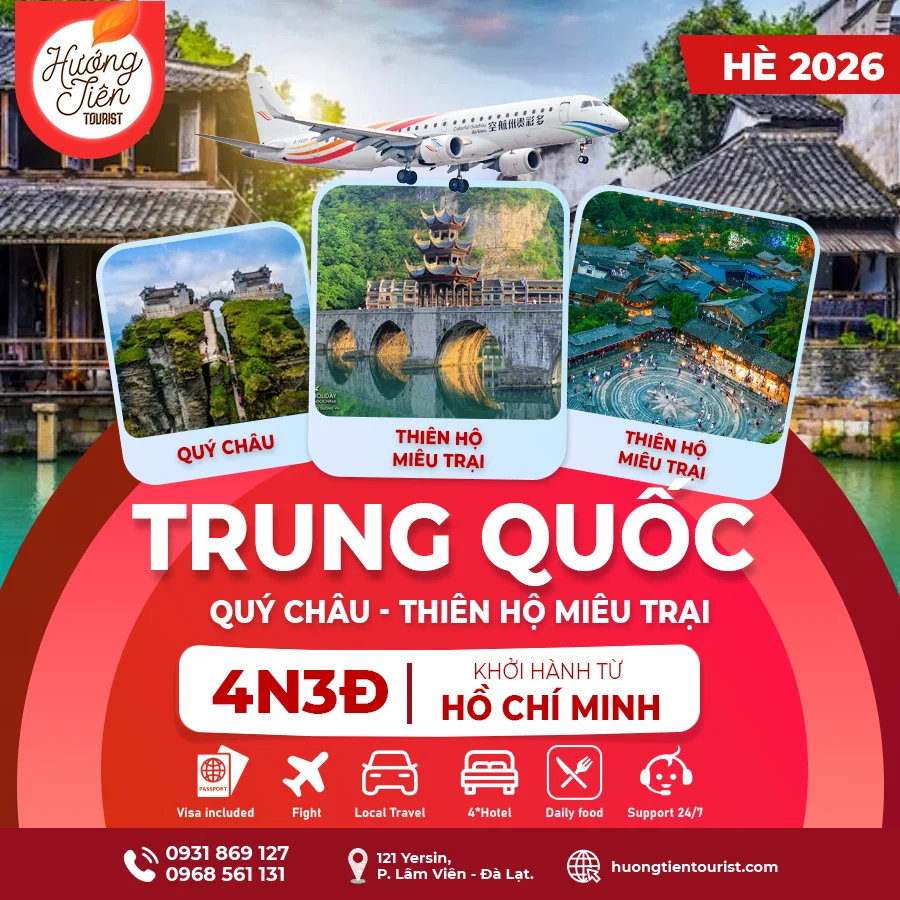 TOUR TRUNG QUỐC-MÙA HÈ 2026 |Colorful Guizhou Airlines| TP.HCM