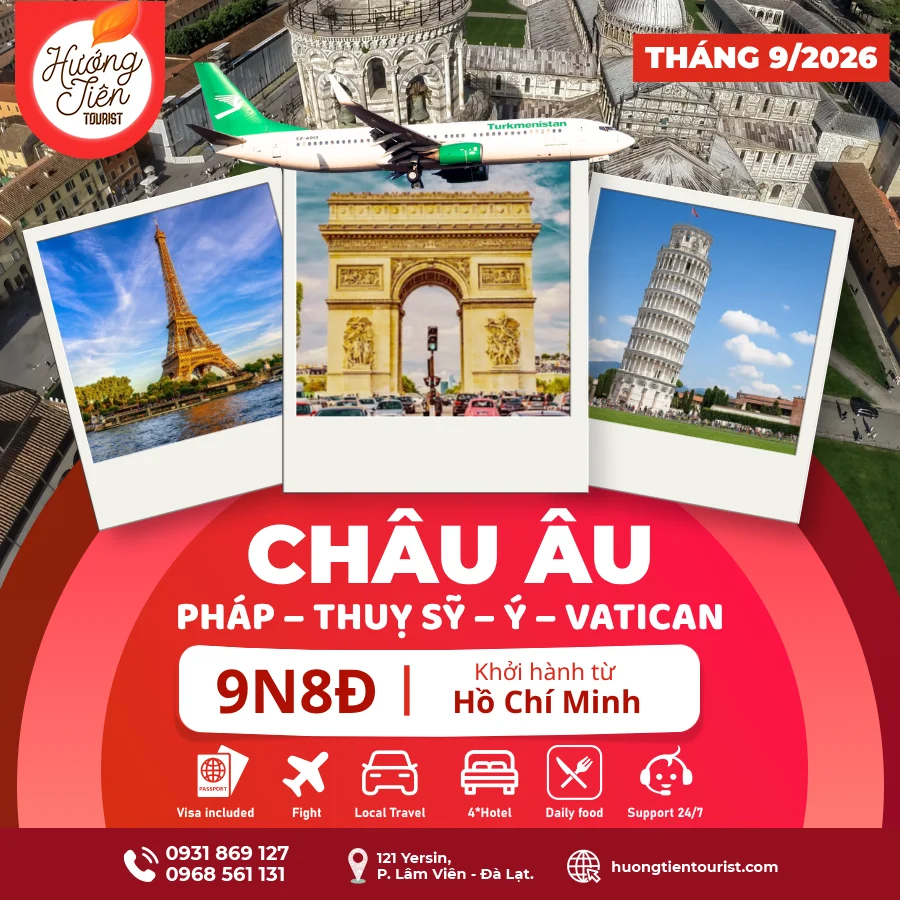 TOUR CHÂU ÂU- THÁNG 9/2026 | Turkish Airlines| TP.HCM
