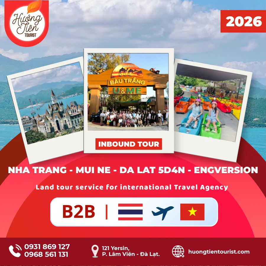 NHA TRANG -MUI NE - DA LAT 5D4N - EngVersion