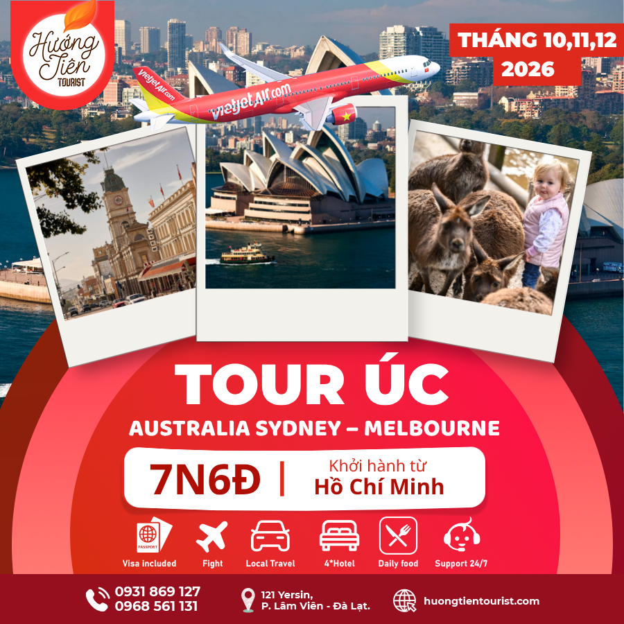 TOUR ÚC - AUSTRALIA SYDNEY – MELBOURNE | Vietjet Air | TP. HCM