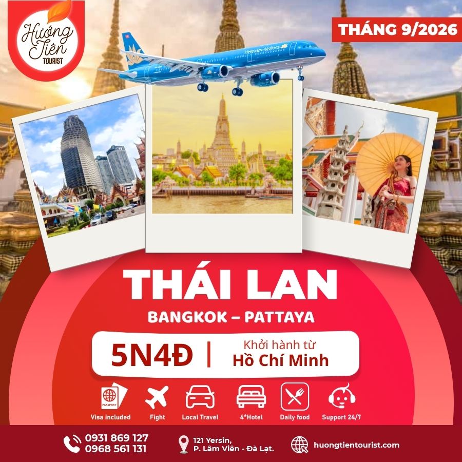 TOUR THÁI LAN - THÁNG 9/2026 | VietNamAirlines | TP. HCM