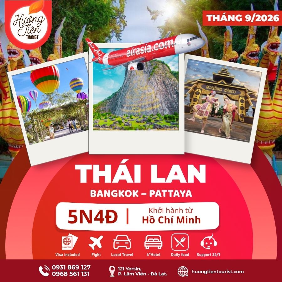 TOUR THÁI LAN - THÁNG 9/2026 | Air Asia | TP. HCM