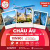 TOUR CHÂU ÂU- THÁNG 10/2026 | VIETNAM AIRLINES | TP.HCM