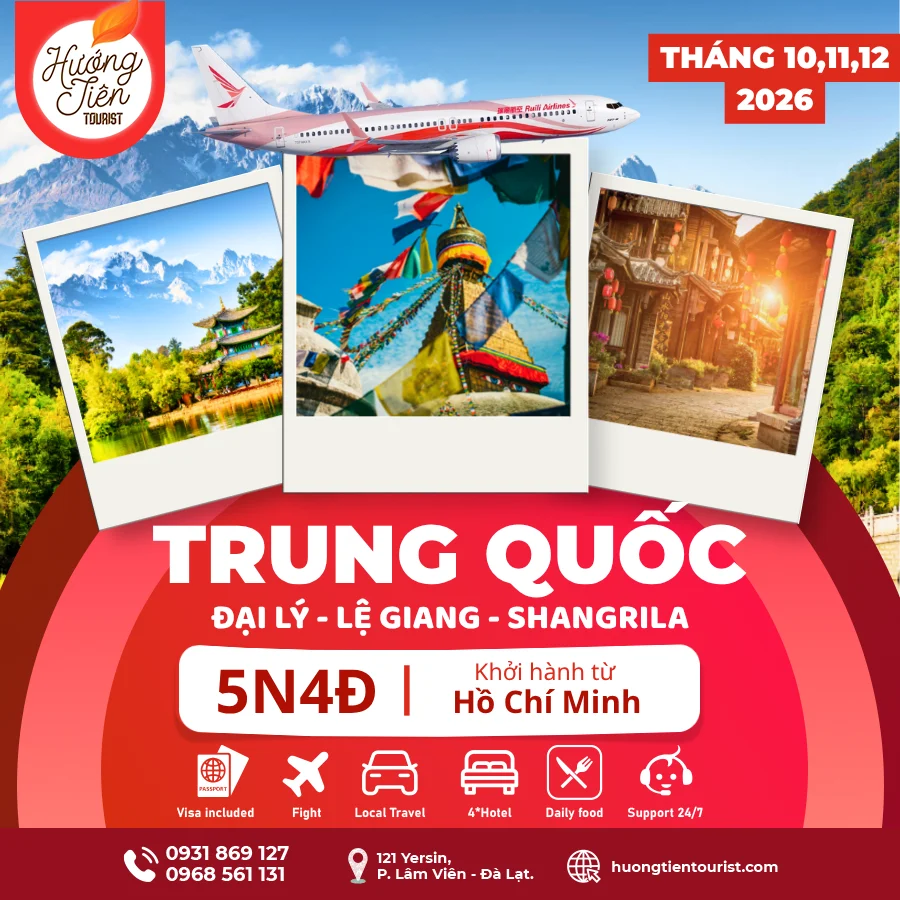 TOUR TRUNG QUỐC-THÁNG 10,11,12/2026 | Ruili Airlines| TP.HCM