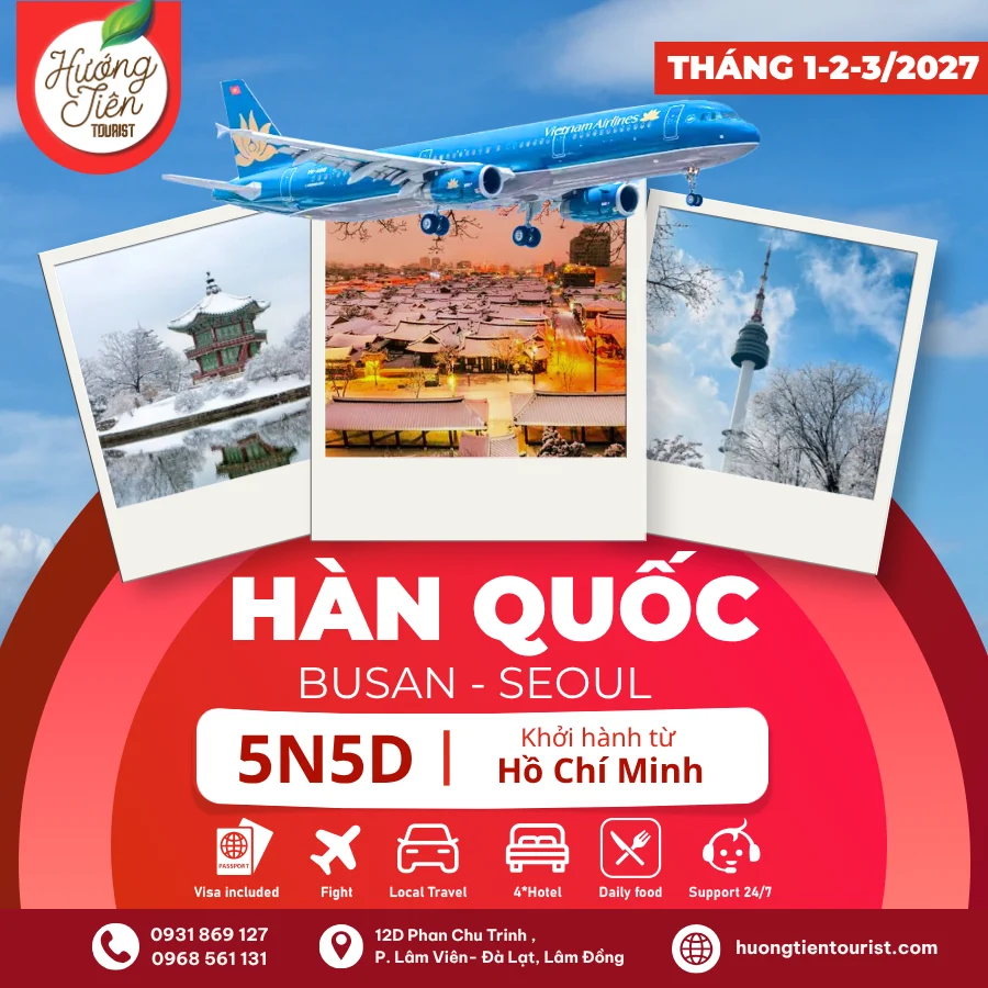 TOUR HÀN QUỐC – THÁNG 1/ 2027 | Vietjet Air| TP.HCM