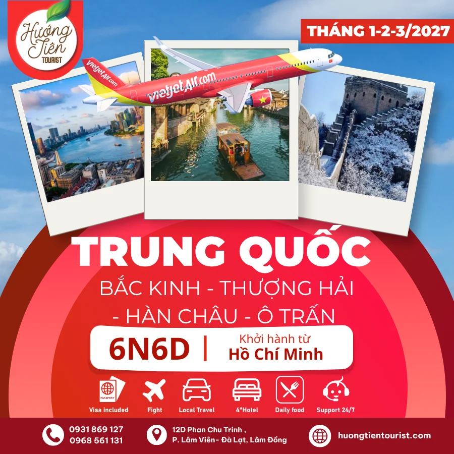 TOUR TRUNG QUỐC-THÁNG 1,2,3/2027 |Vietjet Air| TP.HCM