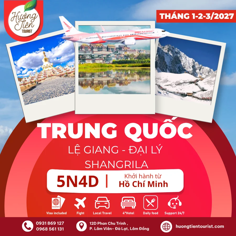 TOUR TRUNG QUỐC-THÁNG 1,2,3/2027 |Ruili  Airline | TP.HCM