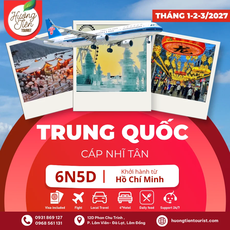 TOUR TRUNG QUỐC-THÁNG 1,2,3/2027 |China Southern Airlines | TP.HCM
